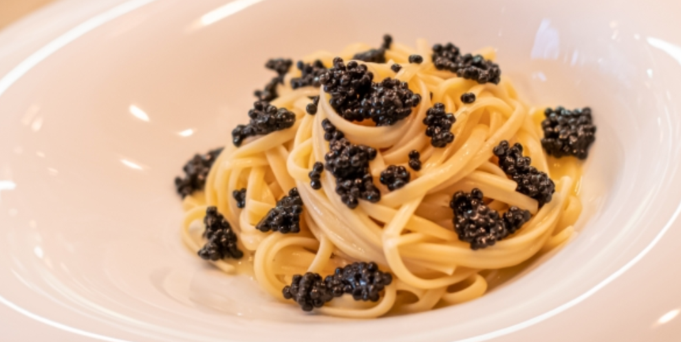 Linguine al caviale - Nonna Maria | Authentic Neapolitan Cuisine Delivery in Monaco